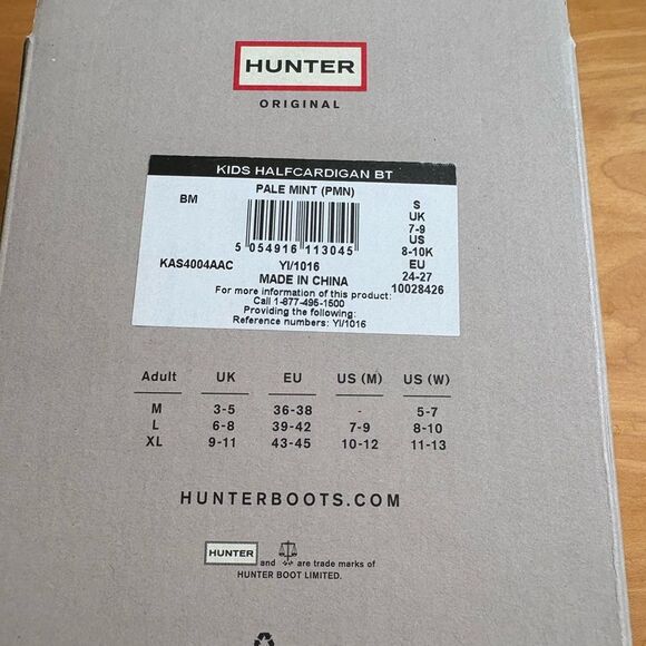 NWT Hunter Boot Socks Blue Kid Size: Small 8/10 - Picture 2 of 5